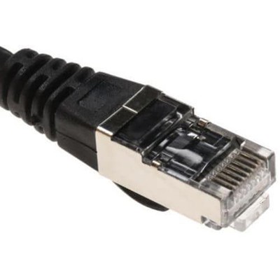 1Pc RS PRO 7785174 Cat6a Cable Black S/FTP Shield LSZH Male RJ45 Male RJ45