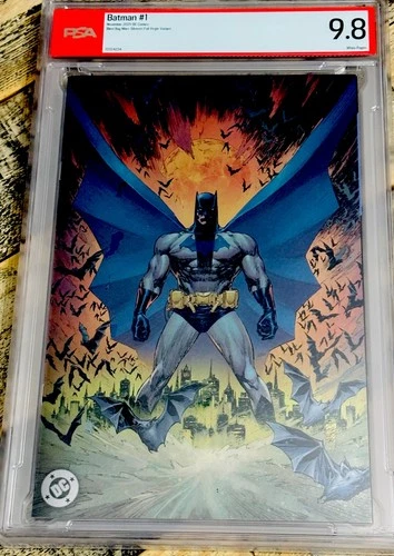 BATMAN #1 PSA 9.8 Graded Foil Virgin Variant Silvestri BLIND BAG 1st Print DC 🔥