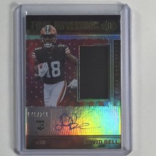 Panini Illusions First Impressions David Bell Browns #129 Rookie Auto Patch /299