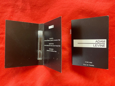  NEW lot 2 Adam Levine for Him Eau de Toilette sample Splash 0.06 oz total