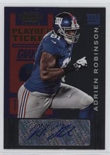 2012 Panini Contenders Playoff Ticket 3/99 Adrien Robinson #102 Auto 0v1