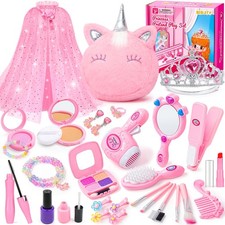 Kids Makeup Kit for Girl, Princess Toys Pretend Play Makeup Girls Toys, Kids ...