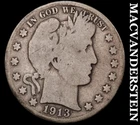 1913-S Barber Half Dollar- Silver- Scarce Better Date- No Reserve #K2887