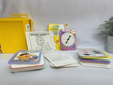 Sesame Street Early Learning Games Card Set W/ Case Sets 1-6 Homeschool 1989 