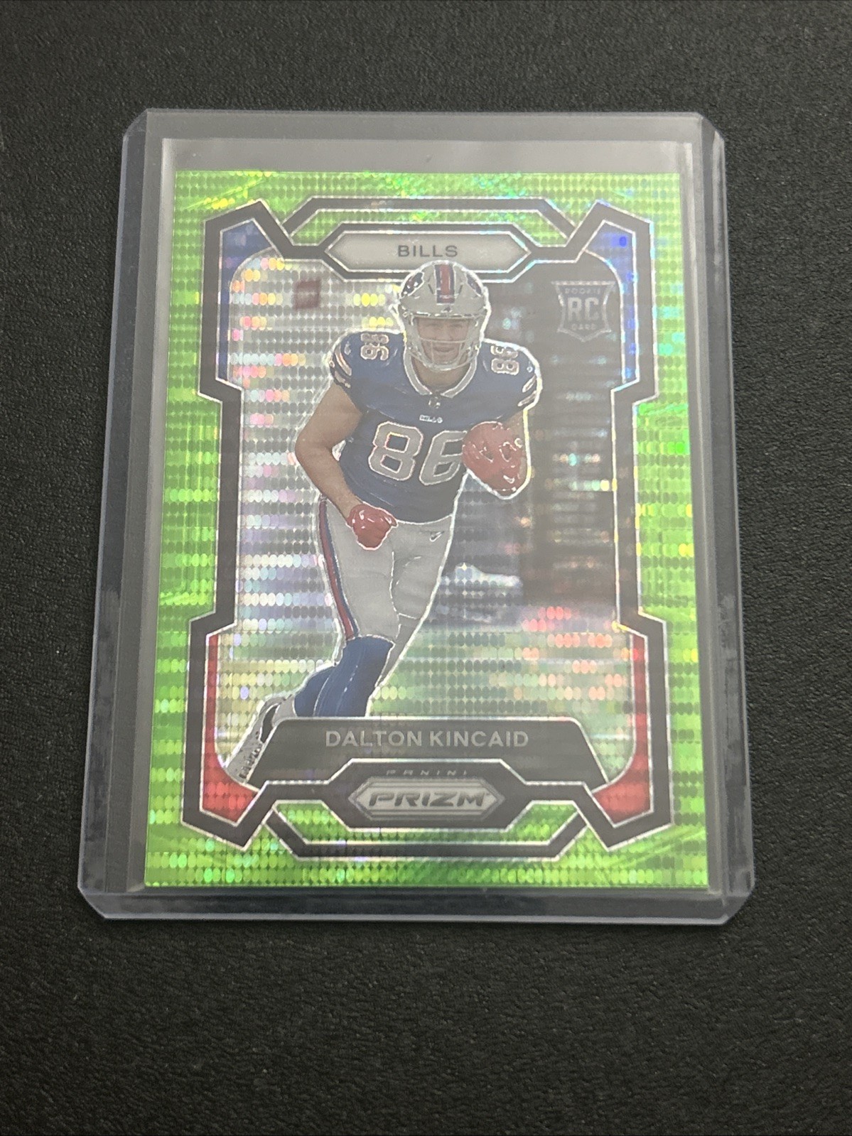 2023 Panini Prizm Rookie Dalton Kincaid Green Pulsar #308 Buffalo Bills Utah