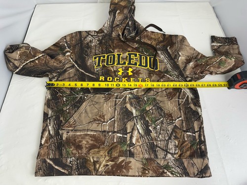 Under Armour Real Tree Camouflage Toledo Rockets Hoodie Size XL Loose - Picture 8 of 8