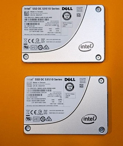 2x Intel DC S3510 120GB SATA 2.5" Enterprise SSD Server SSD SSDSC2BB120G4