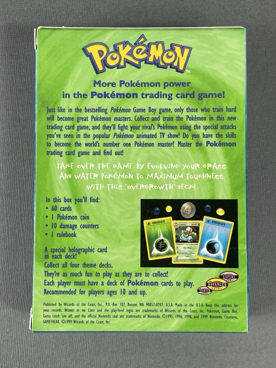 Pokemon Overgrowth Theme Deck (Box Only) Pretty Clean Box | eBay