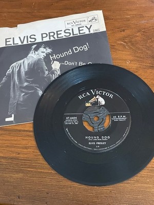 Elvis Presley 45 rpm Hound Dog & Don't Be Cruel 1956 RCA Picture Sleeve