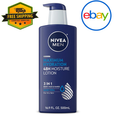 Nivea Men Maximum Hydration 3 in 1 Nourishing Lotion - Aloe Vera - 16.9 fl oz...
