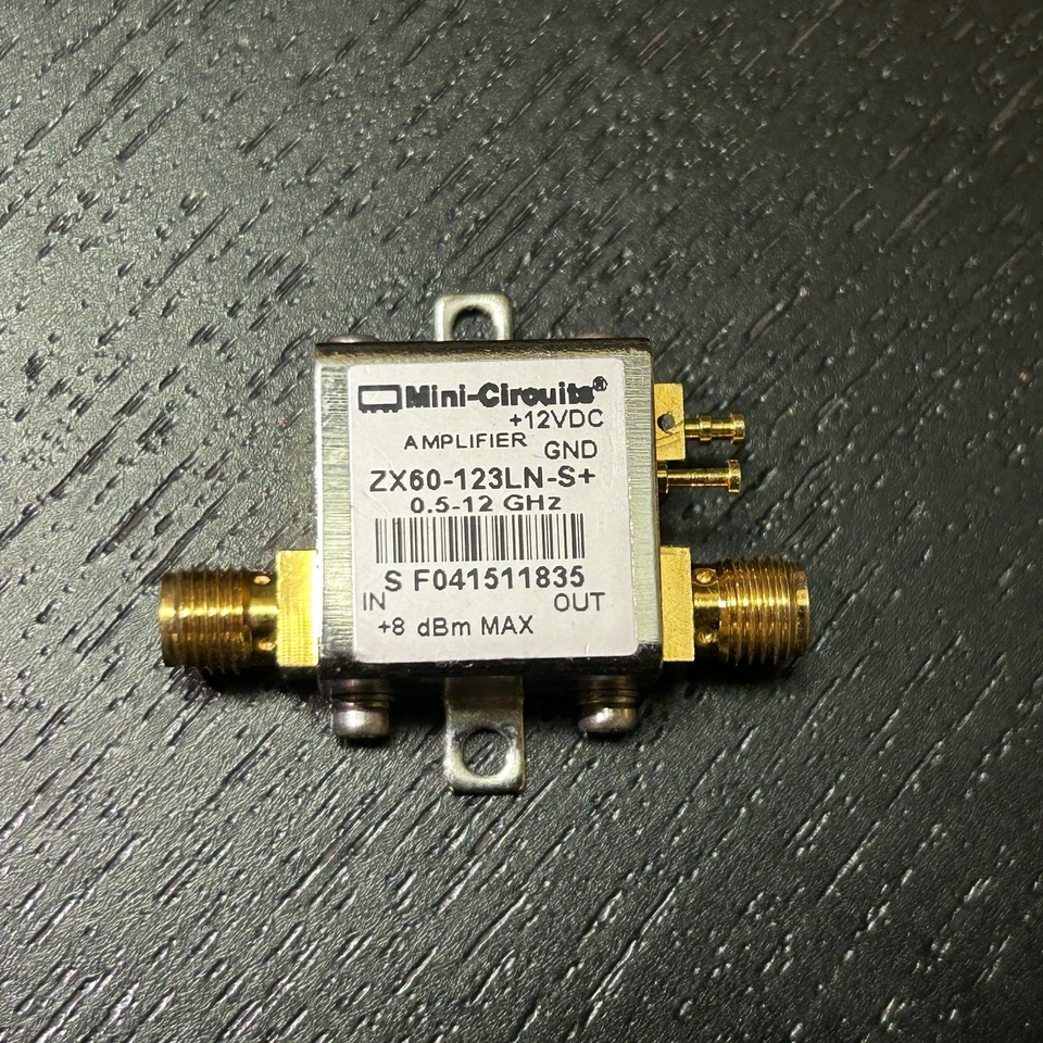 Mini-Circuitos ZX60-123LN-S+ Amplificador 0.5-12 GHz +12VDC Usado - Excelente Foto 2 de 2