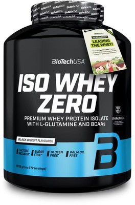 BioTech USA Iso Whey Zero, 1816 g Dose, Black Biscuit