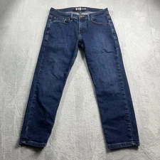 U 510 Xavier Jeans Mens 31x25 Blue Dark Wash Denim Stretch Slim Fit Under 510