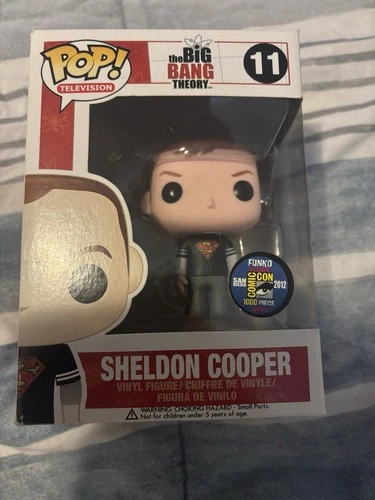 Pop Funko Sheldon Cooper 11 Comi-con Batman Black Shirt 1/1000