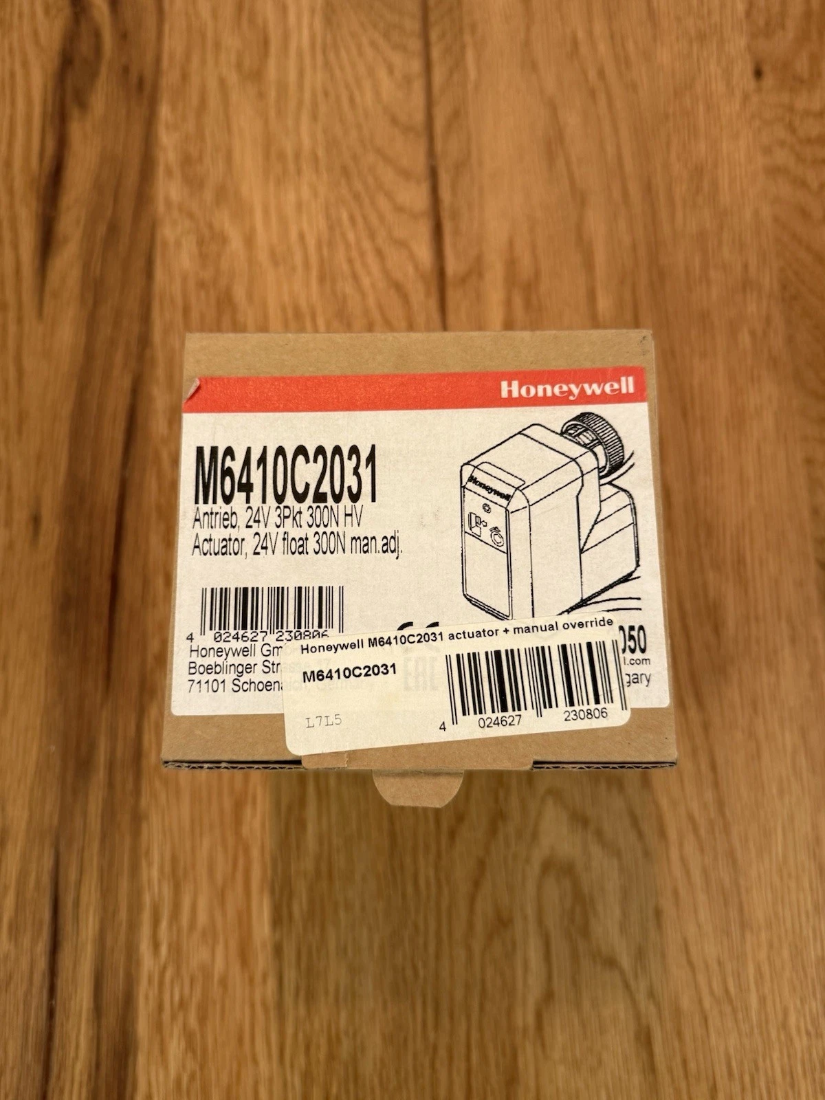 Honeywell Actuator M6410C2031 24v Float 300N Man Adj - Brand New Boxed