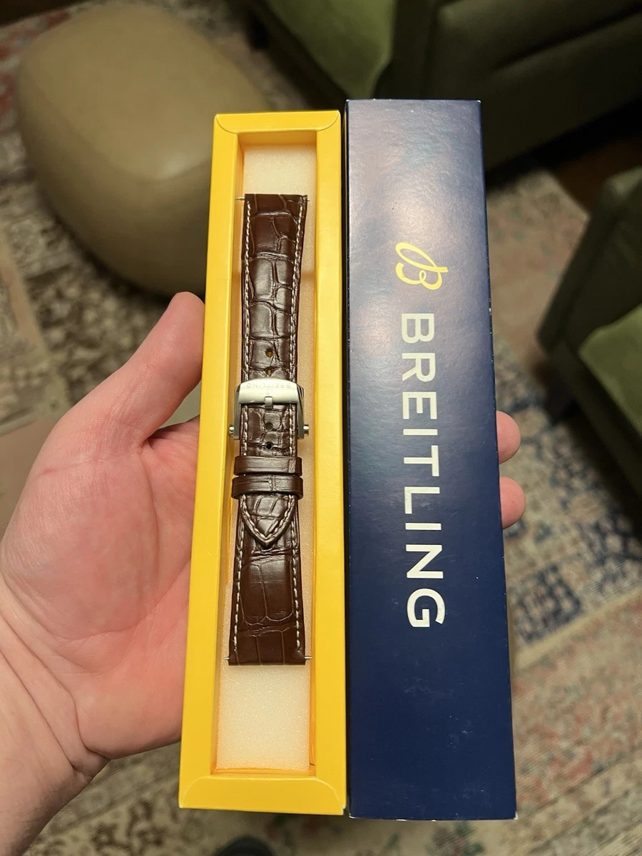 Breitling Leather 22 mm Band Width Wristwatch Bands for sale | eBay