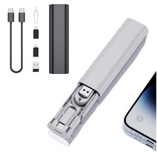 BCletty Hidden Data Cable Storage Box with 4.2 x 1.22 x 0.68 inches, white