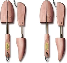 Women’s Cedar Wood Shoe Trees (2 Pairs) Adjustable, Aromatic, USA Made (Small...