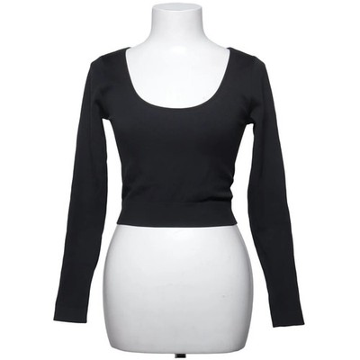 H&M, Langarmshirt, Größe: S, Schwarz, Elasthan/Polyamid/Polyester #LKQ