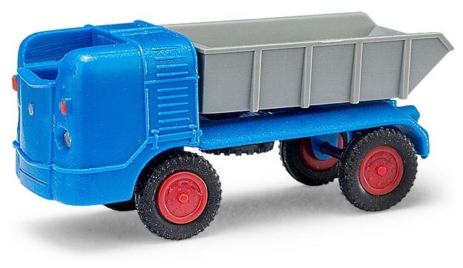 Busch 211002202 - 1/160 / N Multicar M21 Blue, Red Rims - New
