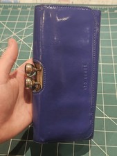 Ted Baker Kassady Crystal Bobble Leather Matinee Purse Blue