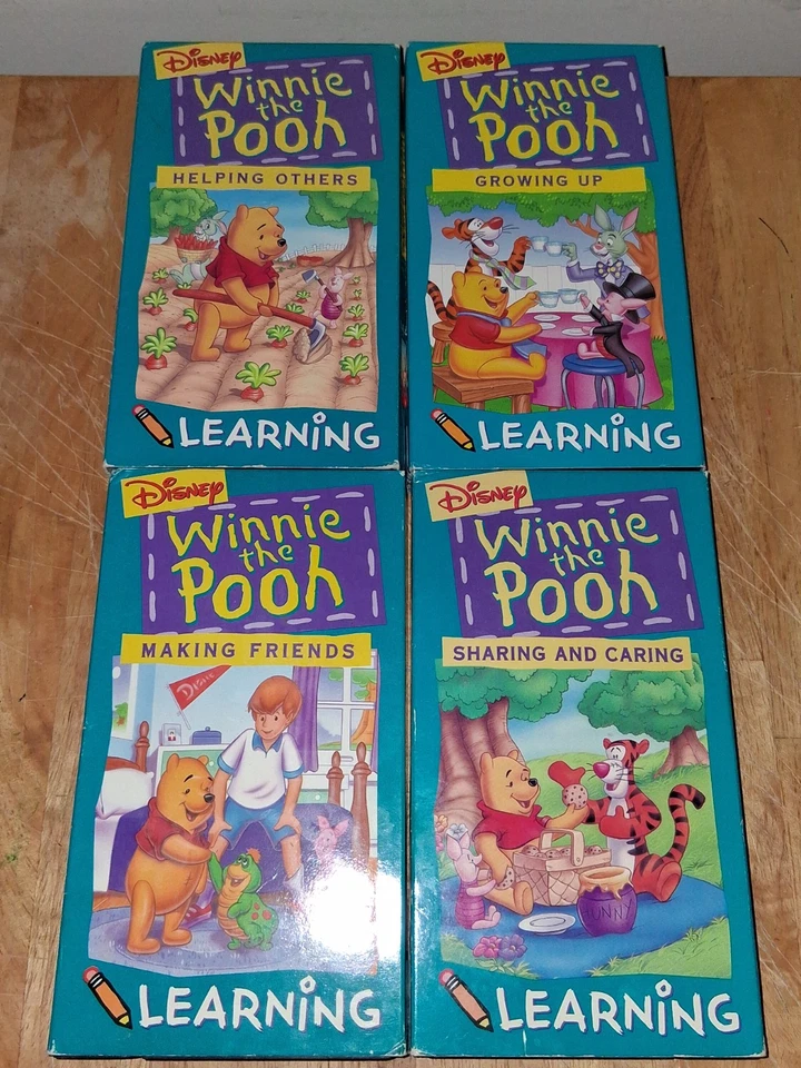Disney Winnie The Pooh VHS Lot Of 9 (Party, Cowboy, Detective Tigger, Growing... - Image 3 of 4