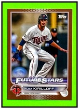 #1261/2022  ALEX KIRILLOFF  RC  2022  TOPPS  GOLD  MINNESOTA TWINS  1-OWNER  MNT