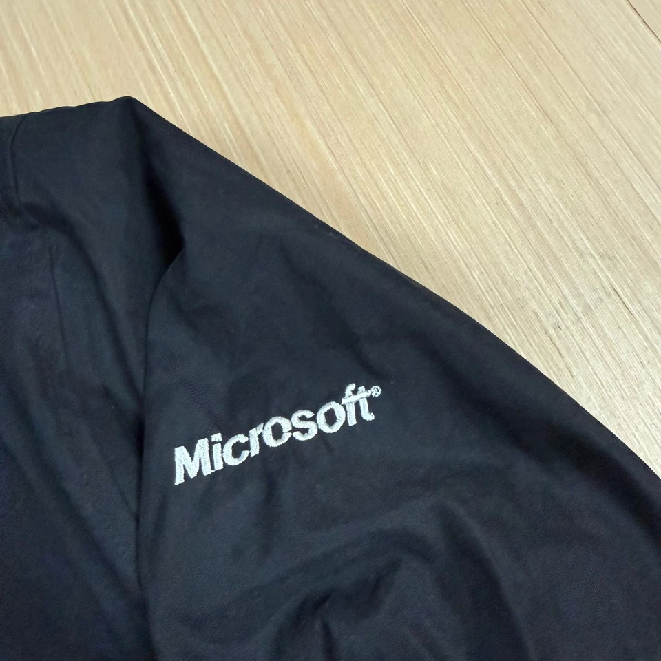 Vintage Microsoft Computers Jacket Large Pullover Golf men's 90s y2k Software - Image 2 of 4