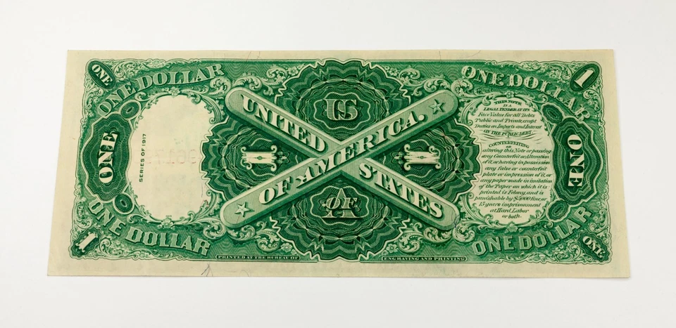 Series of 1917 $1 US Note in About Uncirculated AU Condition FR 37 - Image 2 of 4