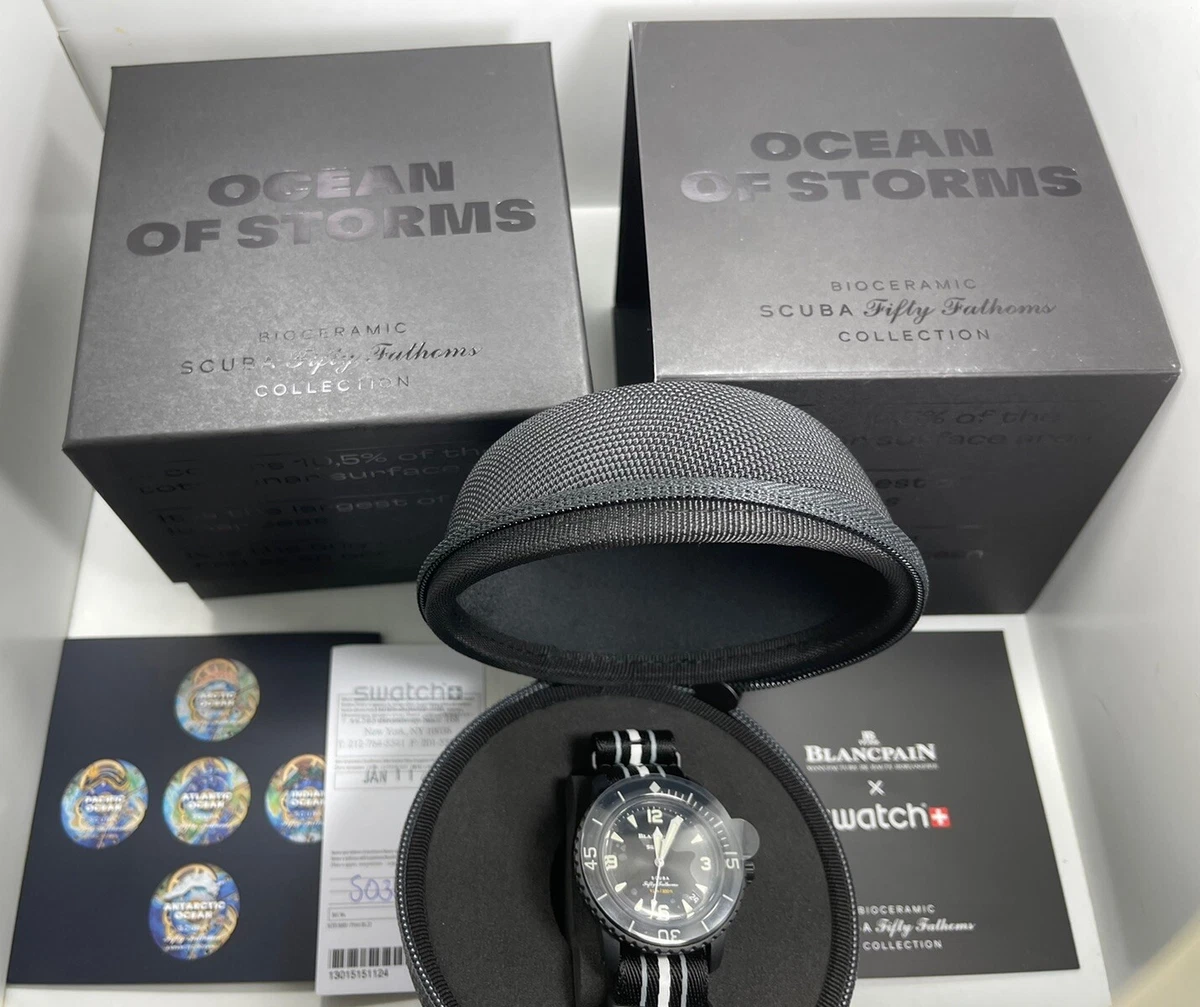 Swatch X Blancpain OCEAN OF STORMS - Bioceramic Scuba Fifty BLACK 