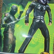 GI Joe Duke Halloween Costume 4/6 Boys Muscle Jumpsuit  Mask 2 Pc