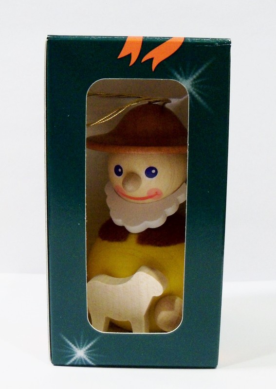 Erzgebirge Germany Richard Glässer Shepherd Sheep Lamb Wooden Wood Ornament
