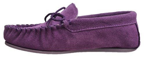 Ladies Mokkers Moccasin Slippers Lily Suede Comfy Floral Lined Indoor Shoe UK3-9 - Picture 30 of 49