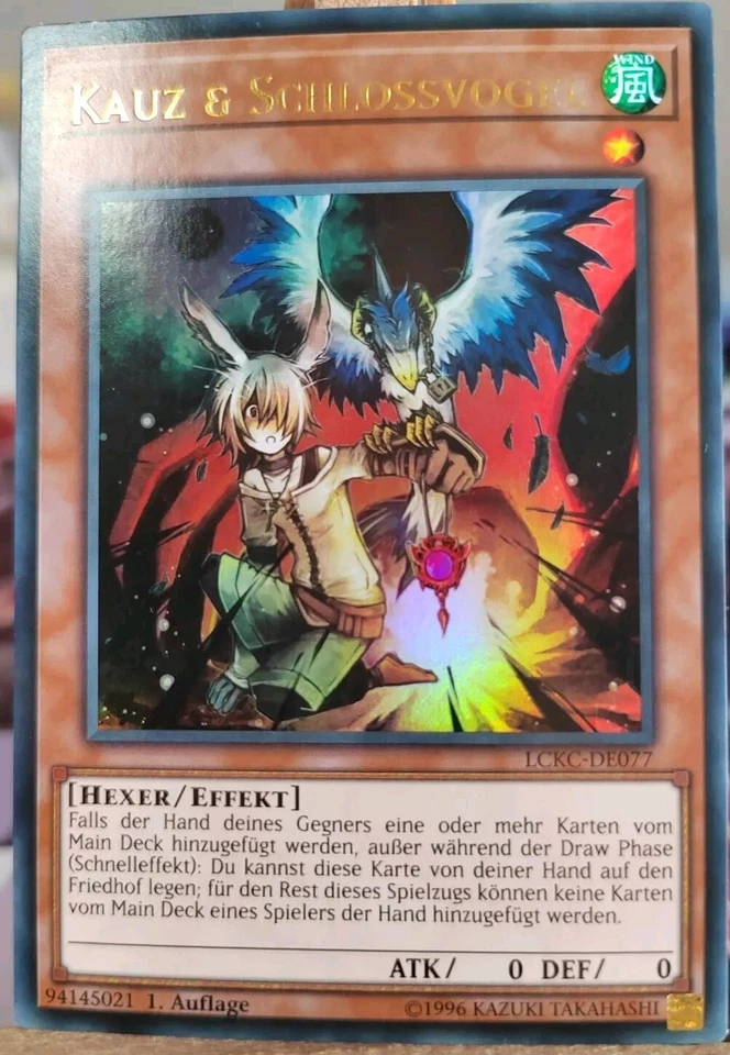 3x KAUZ & SCHLOSSVOGEL - LCKC-DE077 Ultra Rare / 1. Auflage Near Mint Playset - Bild 2 von 3