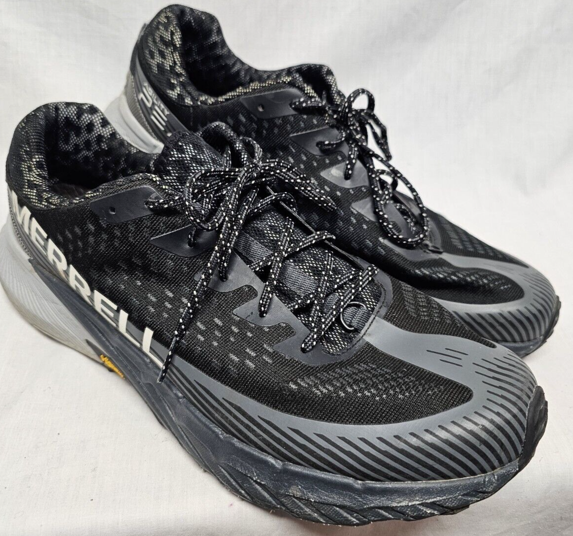 Scarpe Merrell Agility Peak 5 Trail Running Vibram nere da uomo grigio taglia 12