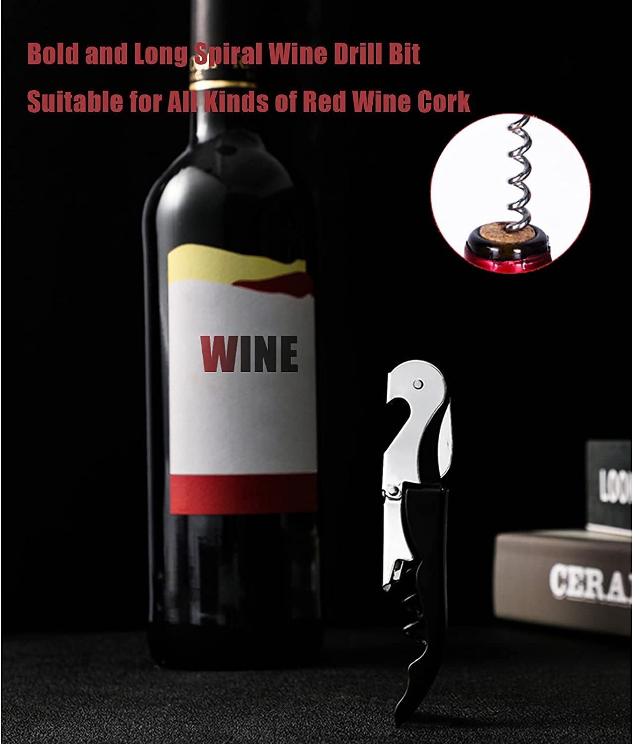 Profe Wine Corkscrew Set Bar Four Seahorse Knives Wine Corkscrew Bottle
