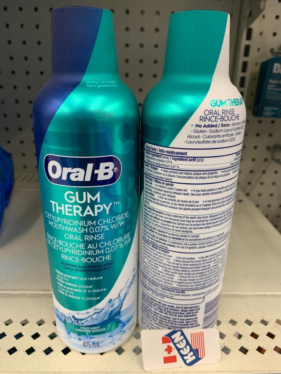 Oral-B Gum Therapy Mouthwash Special Care with CPC 475 mL, Exp