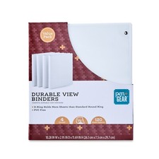 Pen Gear Durable View 3-Ring Binder 4 Pack 120 Sheet - FREE SHIPPING
