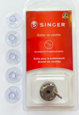 Original Singer Spulenkapsel + 5x Spulen für Singer Nähmaschinen