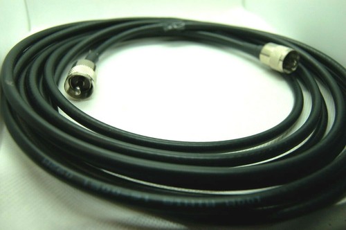 Mini8 Coax Cable 5M 2x PL259 Plugs Fitted rg8 - Picture 3 of 4
