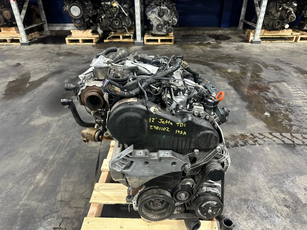 10 14 VW Jetta 2.0L TDI Diesel Complete Engine Assembly 145k Golf