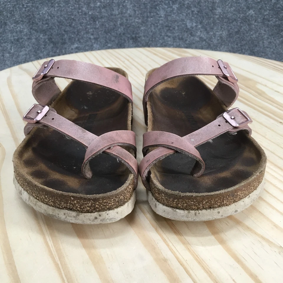 Sandalias Birkenstock Mujer 37 Mayari Chanclas Cuero Rosa Puntera Lazo Informal Foto 4 de 4