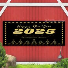 Happy New Year 014 indoor outdoor banner sign