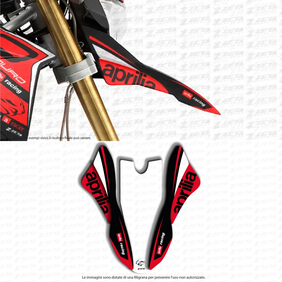 ZETA GRAPHICS Kit adesivi parafango anteriore per Aprilia Dorsoduro 750 2008-2014