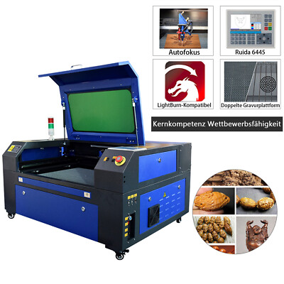60W 700x500mm Autofokus -CO2 Laser Graviermaschine & Drehachse &CW5200 &KH6000