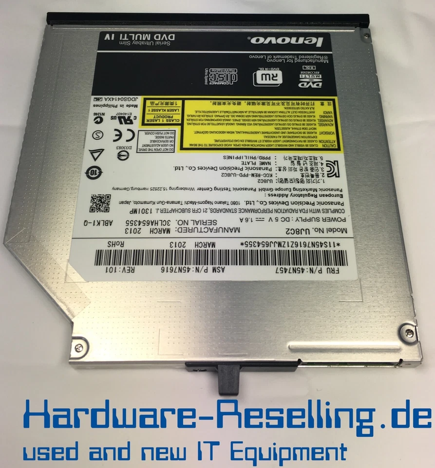 Lenovo THINKPAD Ultrabay Graveur De DVD 9.5mm Slimdrive III 45N7457 0A65626 Ovp - Bild 3 von 4