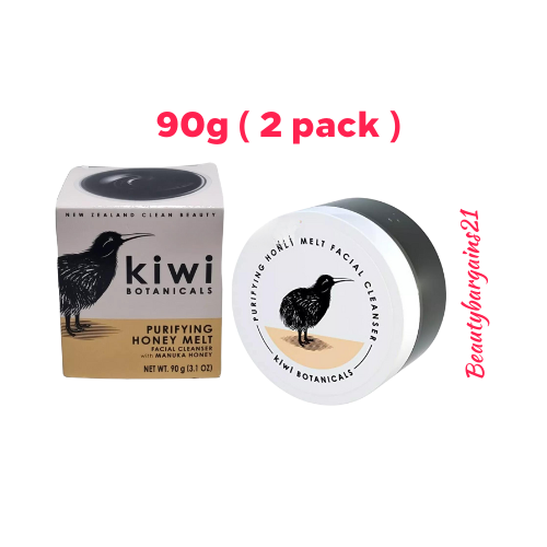 Kiwi Botanicals Purifying honey melt Facial cleanser Manuka Honey 90g 2x