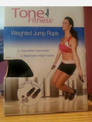 Adjustable Speed Jump Exercise Skipping Weighted Wire Workout Handles Fitness