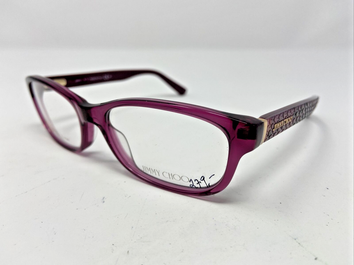 Jimmy Choo Italy 121 GTQ 52-17-135 Purple Crystal Full Rim
