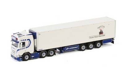 WSI 1/50 for SCANIA R HIGHLINE CR20H 6X2 TWINSTEER REEFER TRAILER 